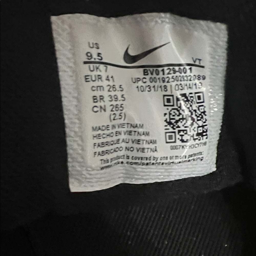 Nike Air Max 97 SE Floral Black and Gold Sneakers - Picture 5 of 5
